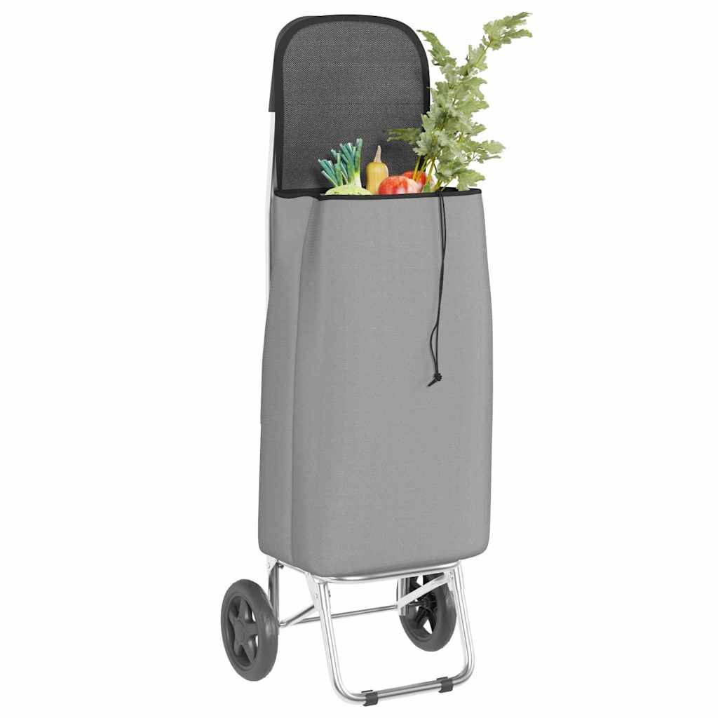 Carrinho de Compras Cinzeto 35 x 28 x 92 cm Tecido Oxford