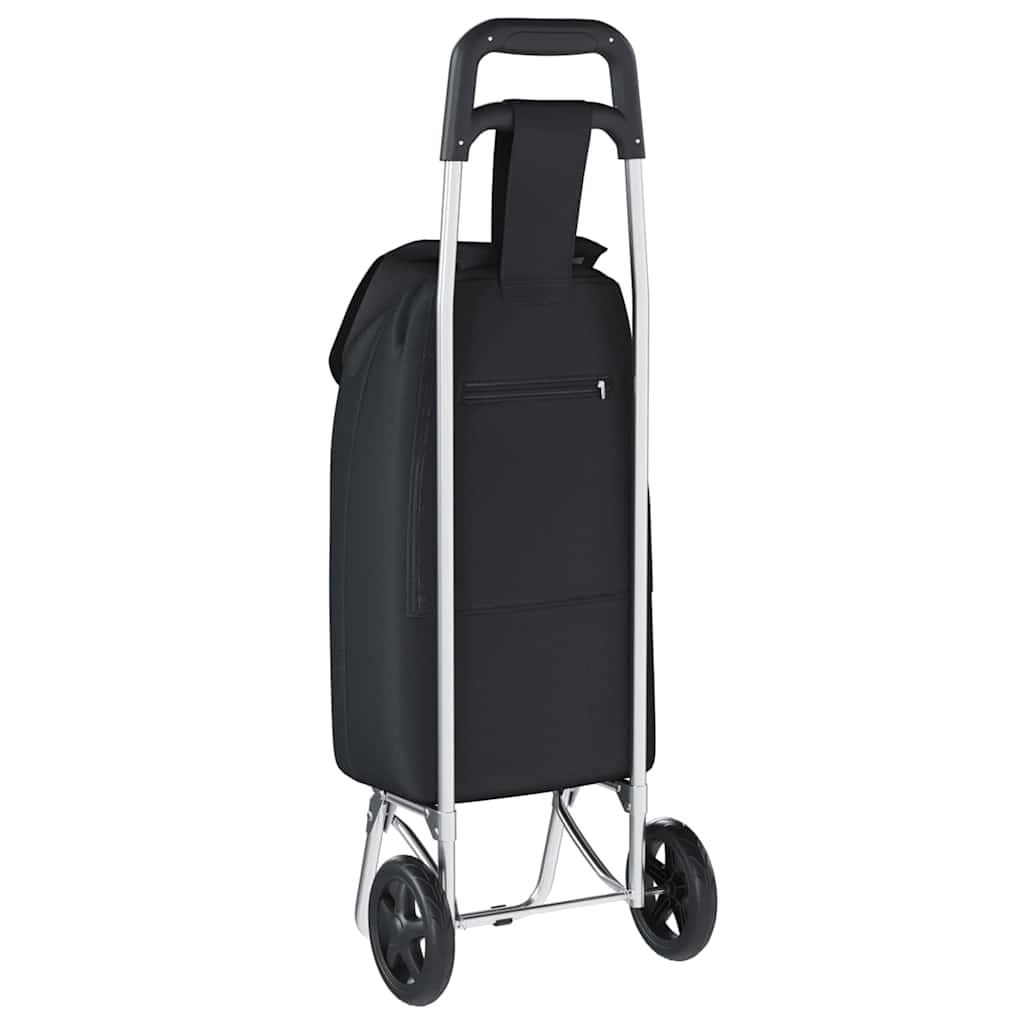 Carrinho de Compras Manual Preto 35 x 28 x 92 cm Tecido Oxford