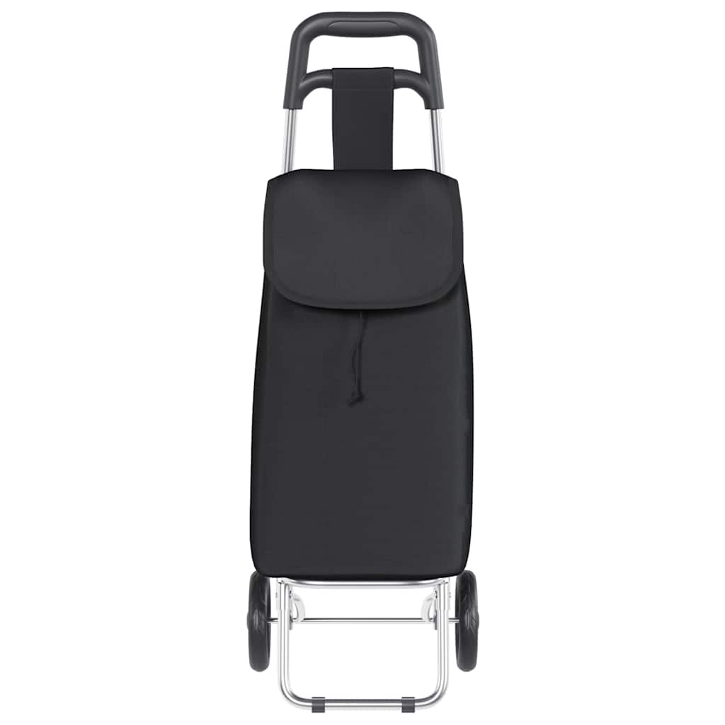 Carrinho de Compras Manual Preto 35 x 28 x 92 cm Tecido Oxford