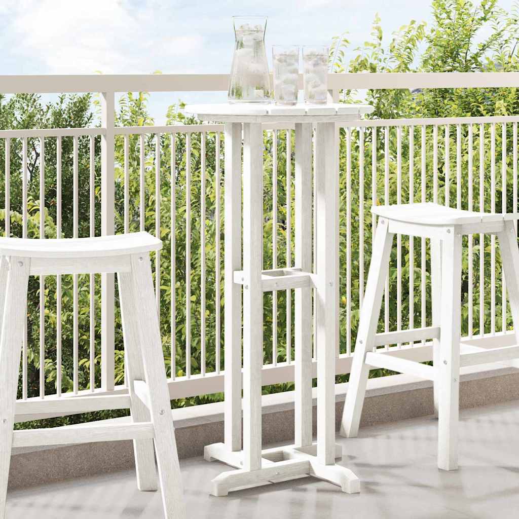 Mesa de bar Branco 55 x 55 x 107 cm HDPE