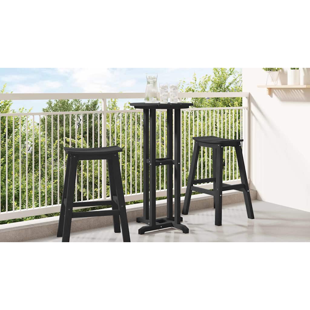 Mesa de bar Preto 55 x 55 x 107 cm HDPE