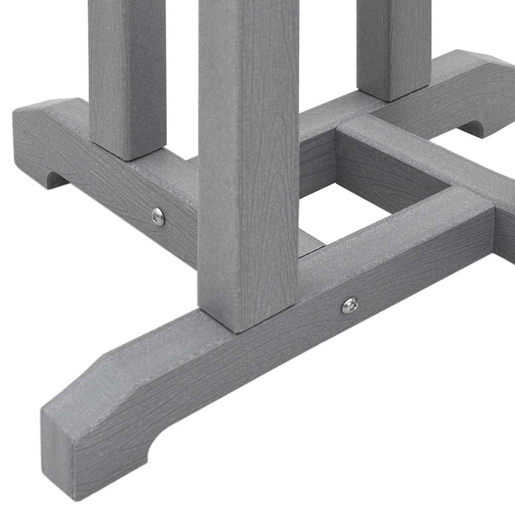 Mesa de bar Cinzento-claro 55 x 55 x 107 cm HDPE
