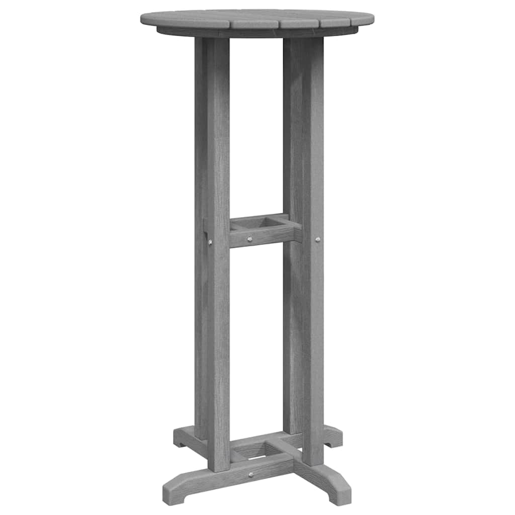 Mesa de bar Cinzento-claro 55 x 55 x 107 cm HDPE