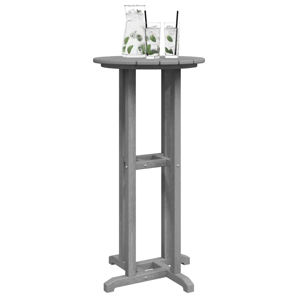 Mesa de bar Cinzento-claro 55 x 55 x 107 cm HDPE
