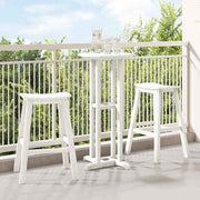 Banco de bar 2 pcs Branco 52 x 43 x 73.5cm HDPE