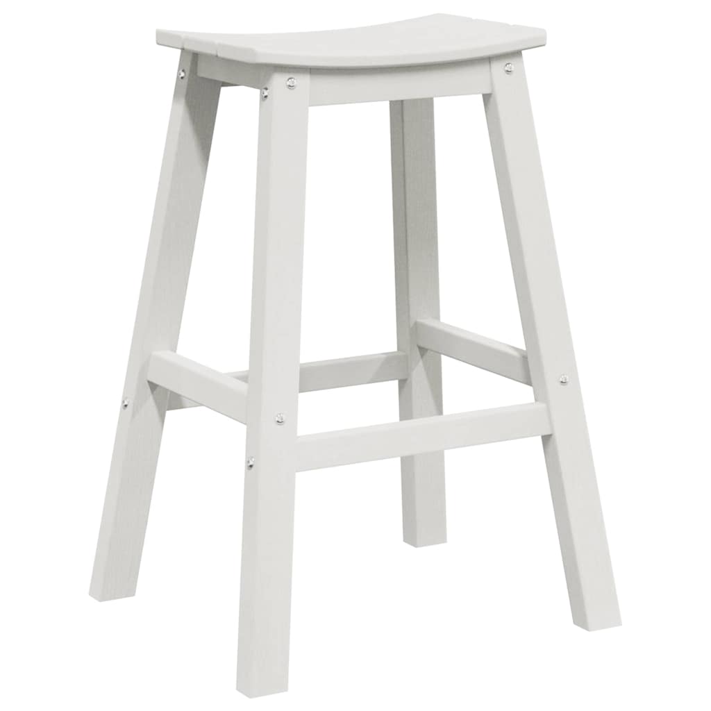Banco de bar 2 pcs Branco 52 x 43 x 73.5cm HDPE