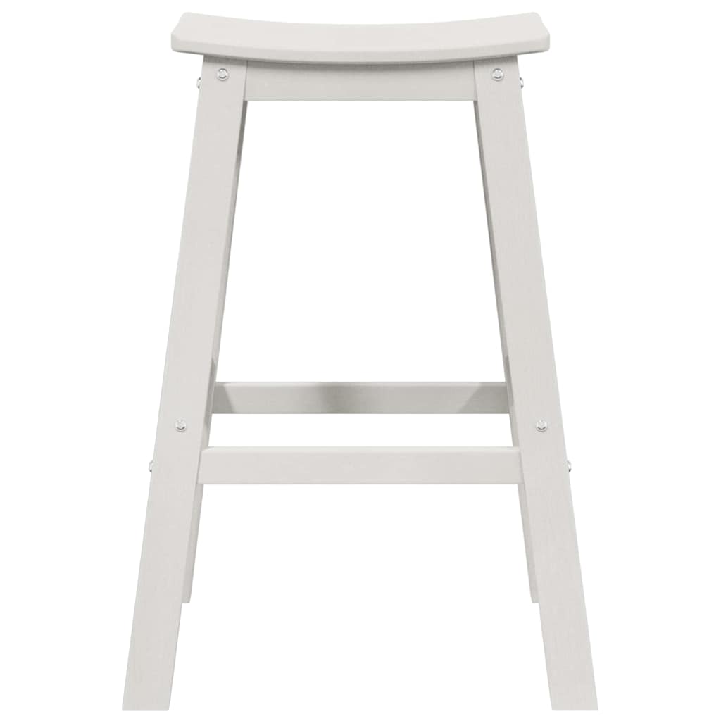 Banco de bar 2 pcs Branco 52 x 43 x 73.5cm HDPE