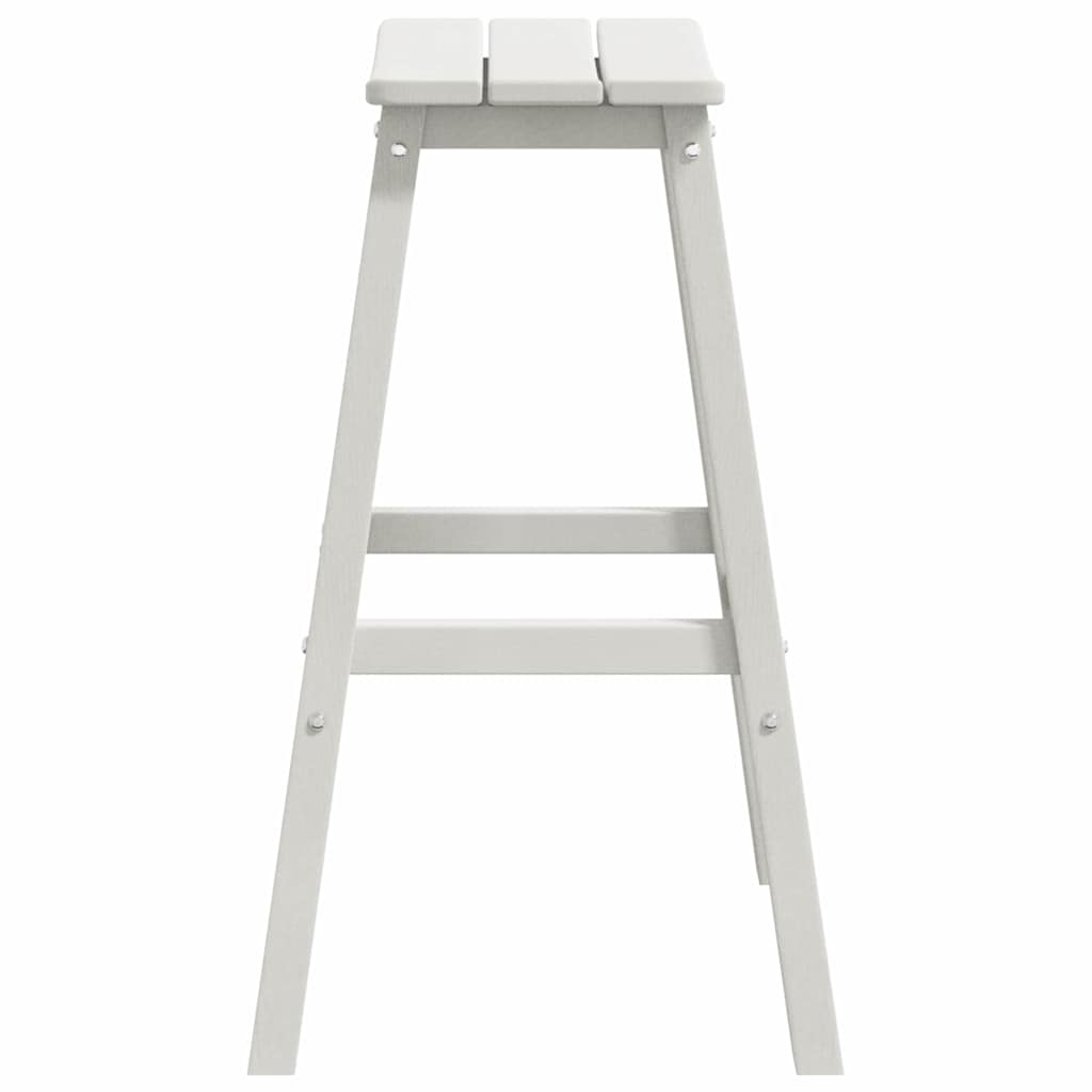 Banco de bar 2 pcs Branco 52 x 43 x 73.5cm HDPE