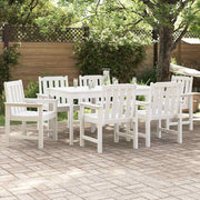 Cadeira de Jantar de Jardim 6 pcs Branco 65.5 x 55.5 x 88cm