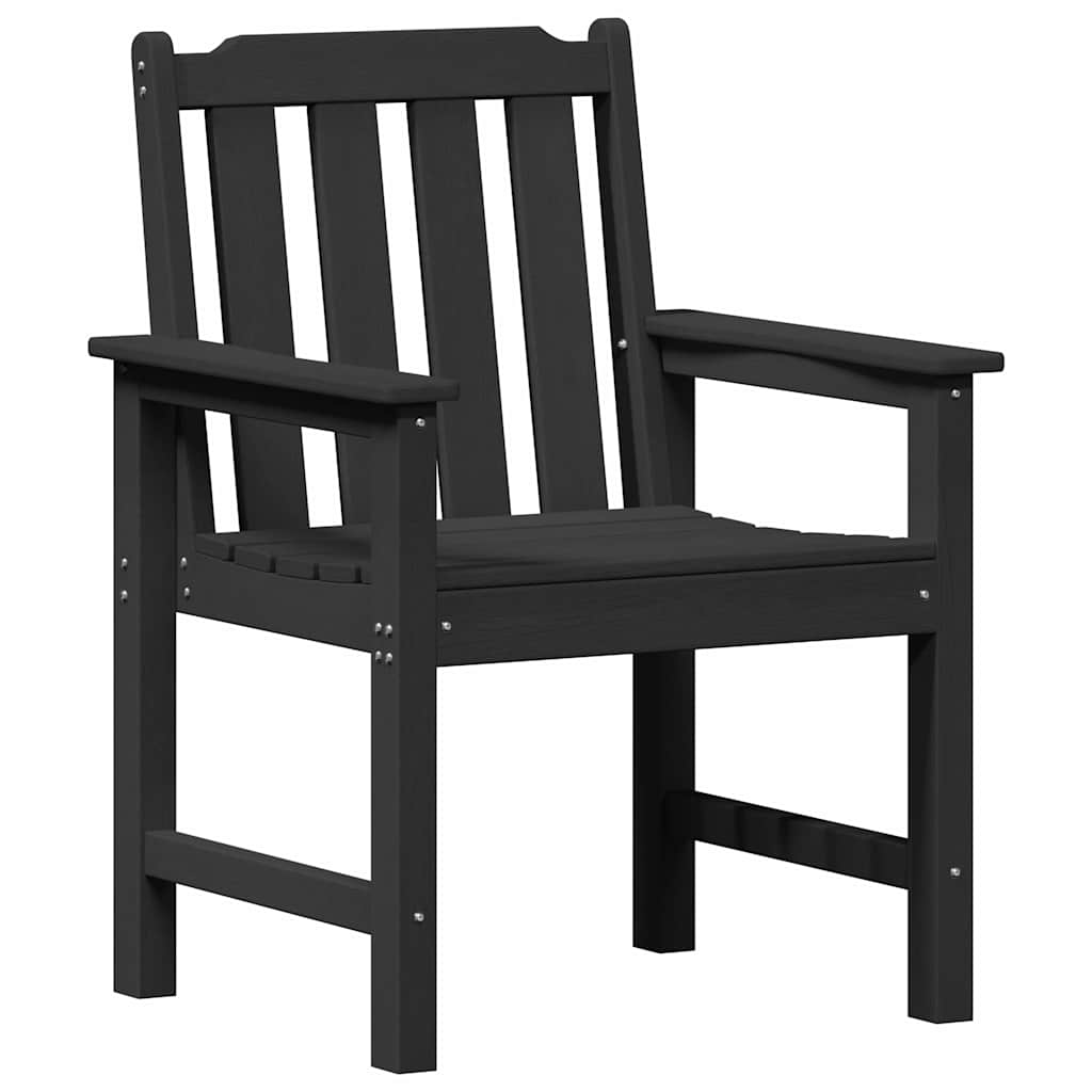 Cadeira de Jantar de Jardim 6 pcs Preto 65.5 x 55.5 x 88cm