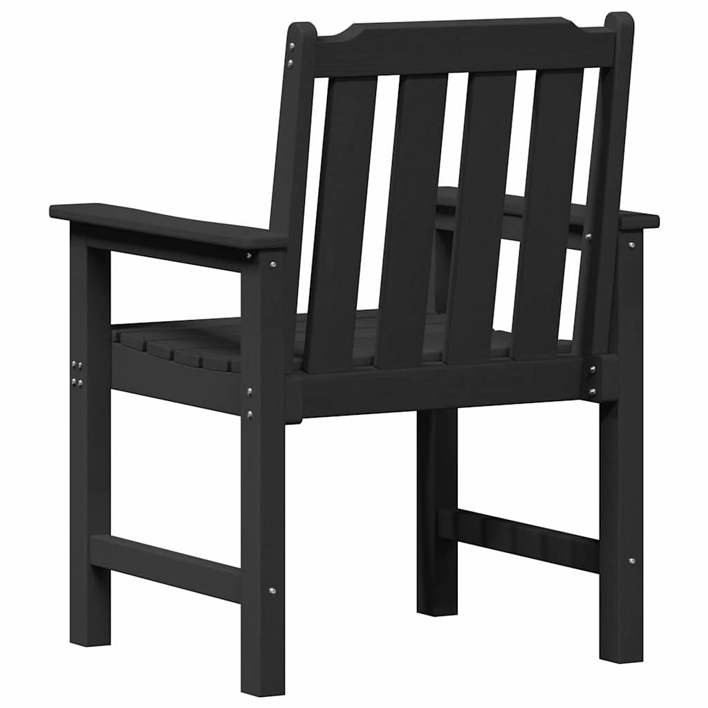 Cadeira de Jantar de Jardim 6 pcs Preto 65.5 x 55.5 x 88cm