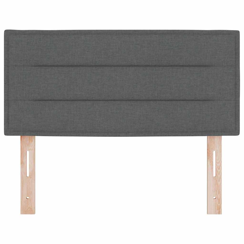 Cabeceira Outros com cabeceira Cinzento escuro 80 cm tecido