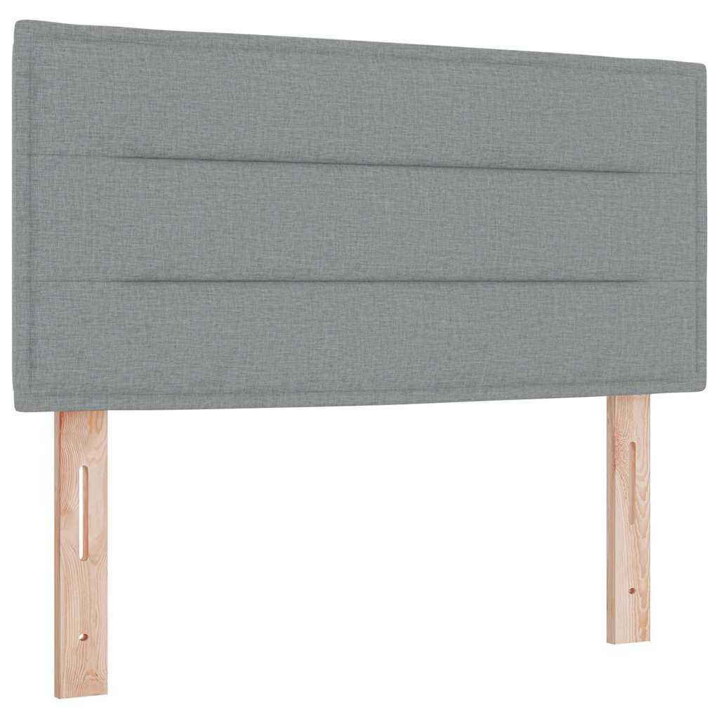 Cabeceira Outros com cabeceira Cinzento-claro 90 cm tecido