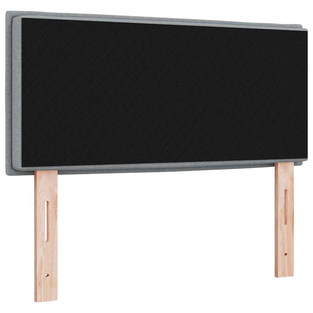 Cabeceira Outros com cabeceira Cinzento-claro 90 cm tecido