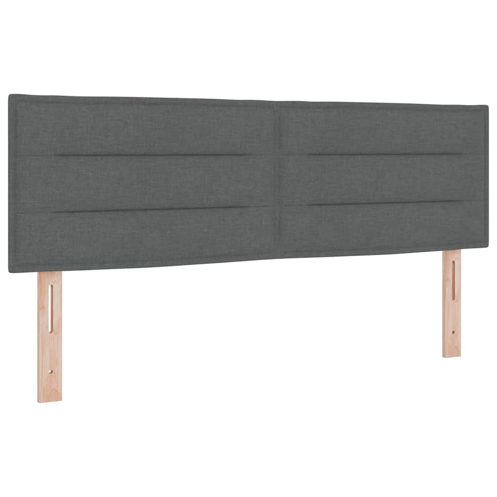 Cabeceira Outros com cabeceira Cinzento escuro 140 cm tecido