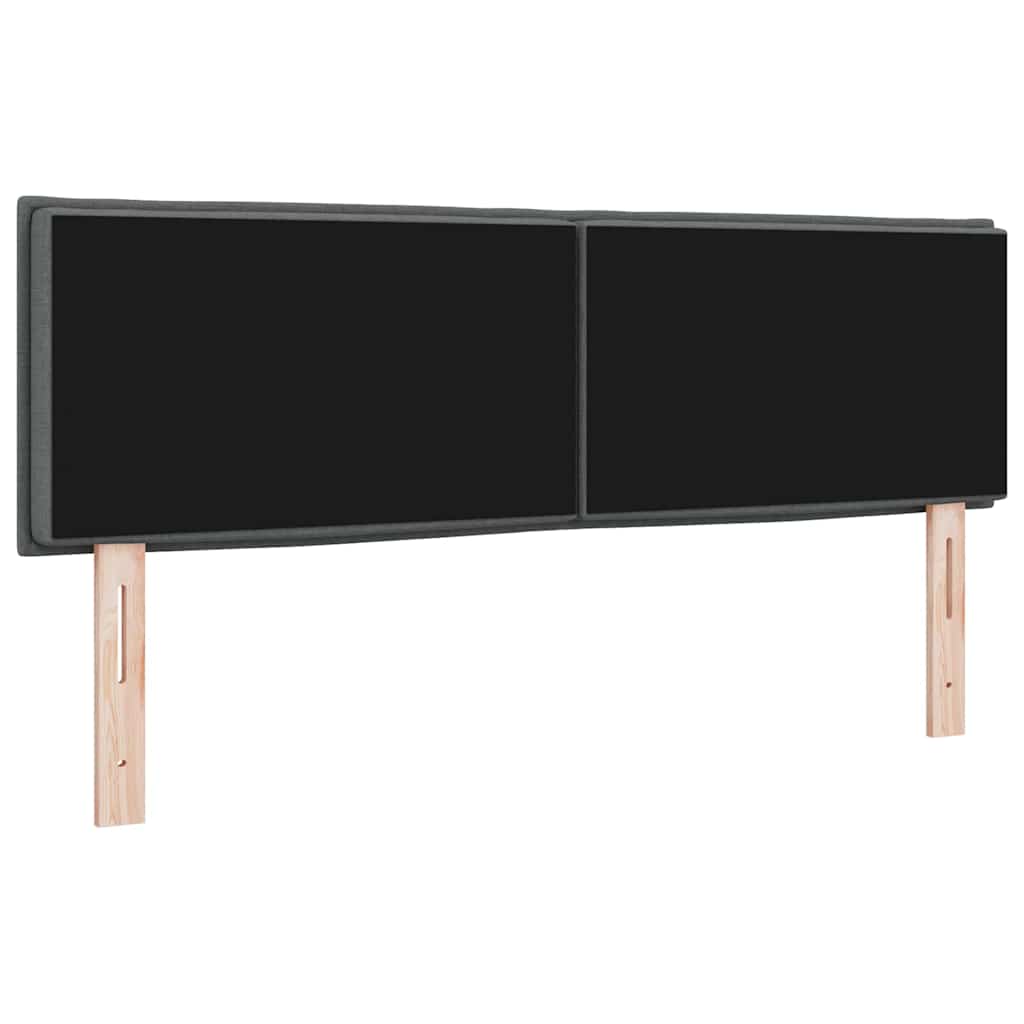 Cabeceira Outros com cabeceira Cinzento escuro 140 cm tecido