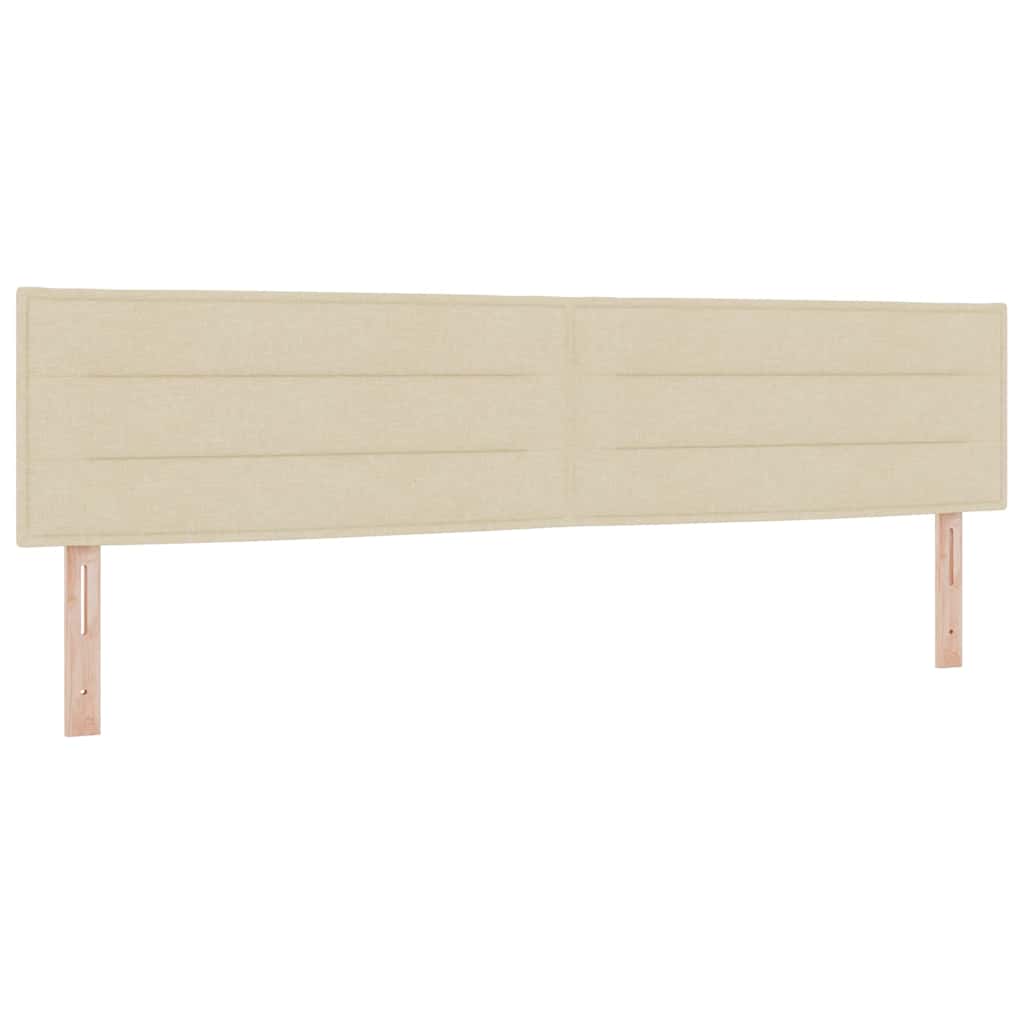 Cabeceira Outros com cabeceira Creme 200 cm tecido