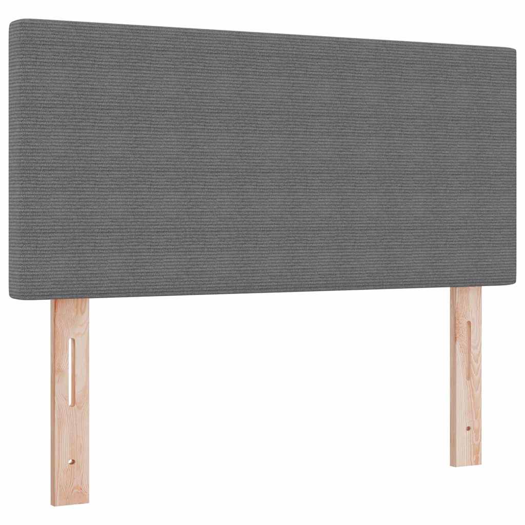 Cabeceira com cabeceira Cinzento-claro 80 cm Tecido em ribana