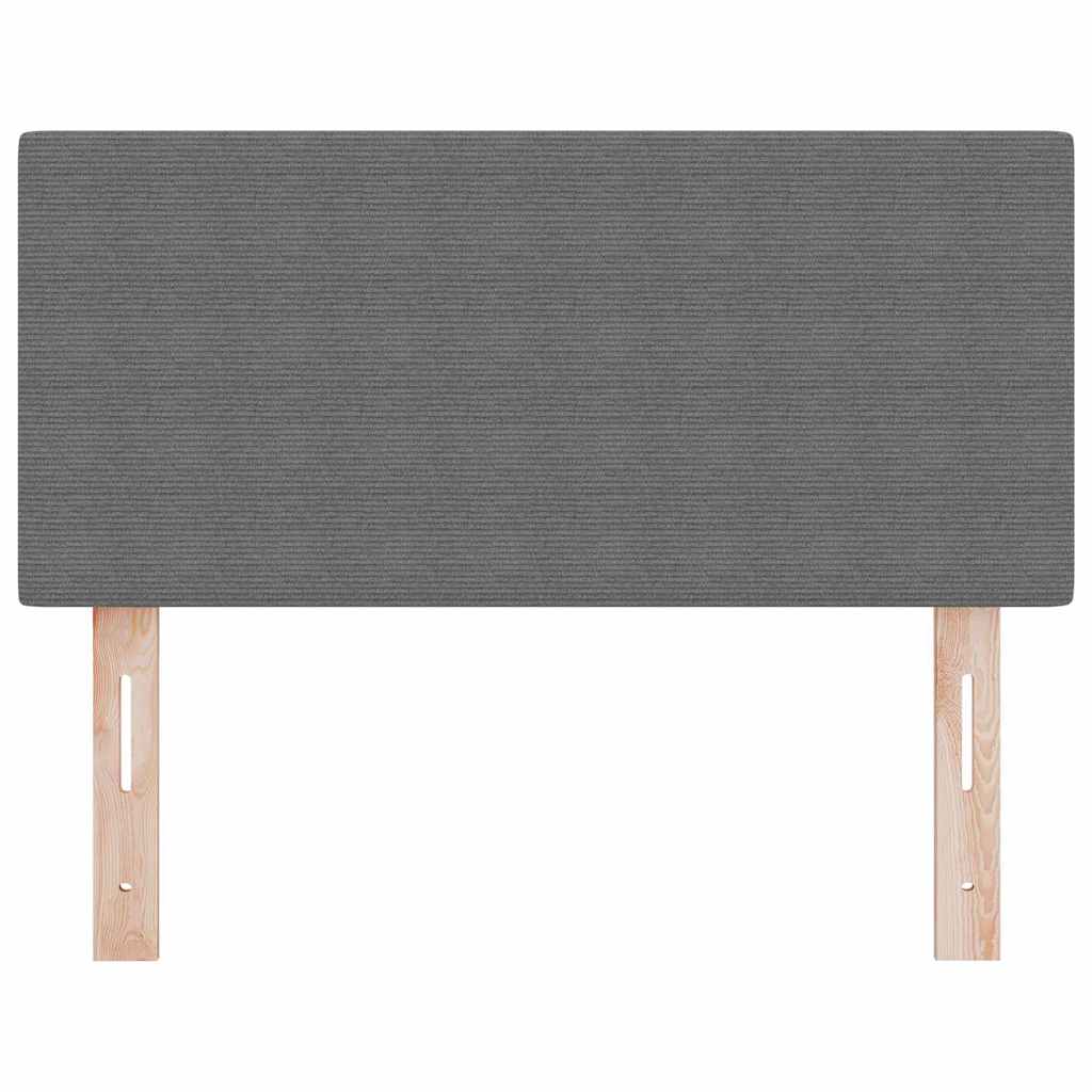 Cabeceira com cabeceira Cinzento-claro 80 cm Tecido em ribana