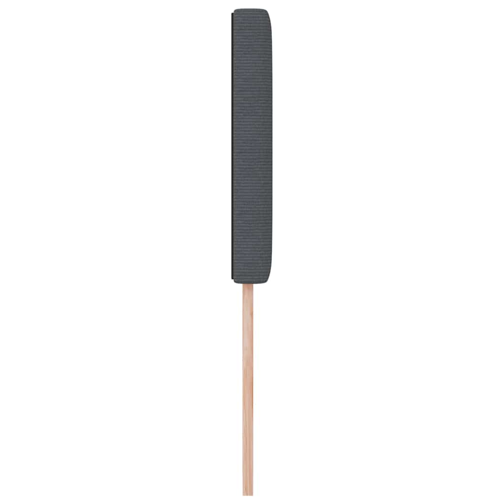 Cabeceira com cabeceira Cinzento escuro 80 cm Tecido em ribana