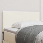 Cabeceira com cabeceira Manual Creme 80 cm Tecido em ribana