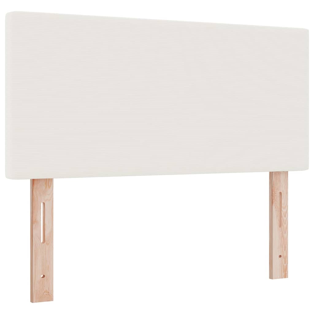 Cabeceira com cabeceira Manual Creme 80 cm Tecido em ribana