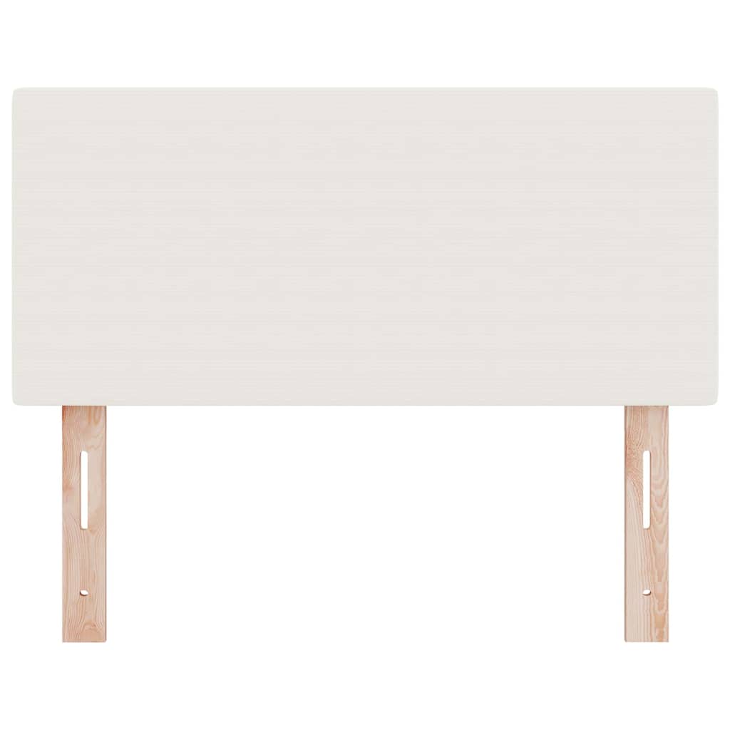 Cabeceira com cabeceira Manual Creme 80 cm Tecido em ribana