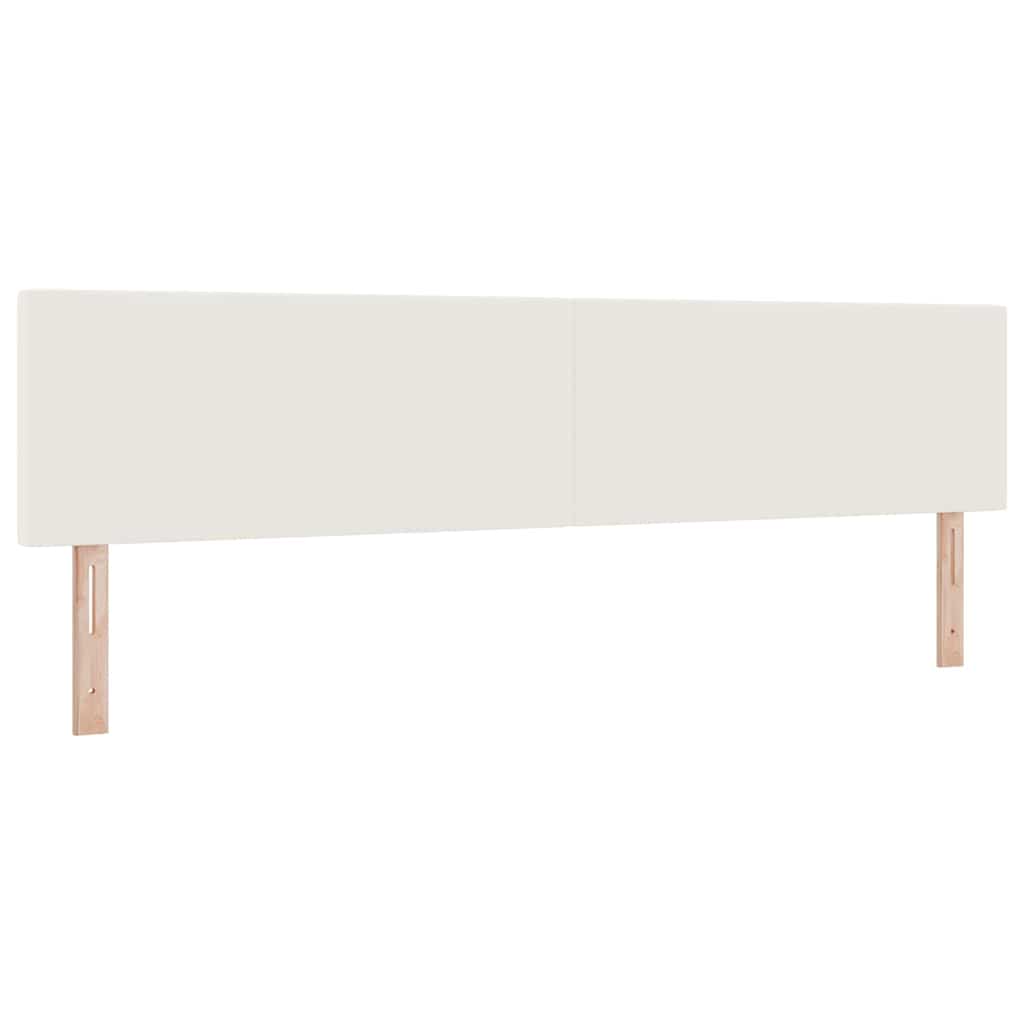 Cabeceira com cabeceira Manual Creme 200 cm Tecido em ribana