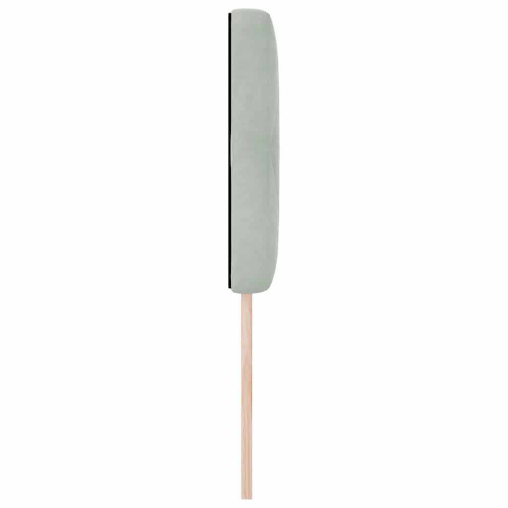 Cabeceira de Veludo Losangos Manual Cinzento-claro 80 cm Veludo