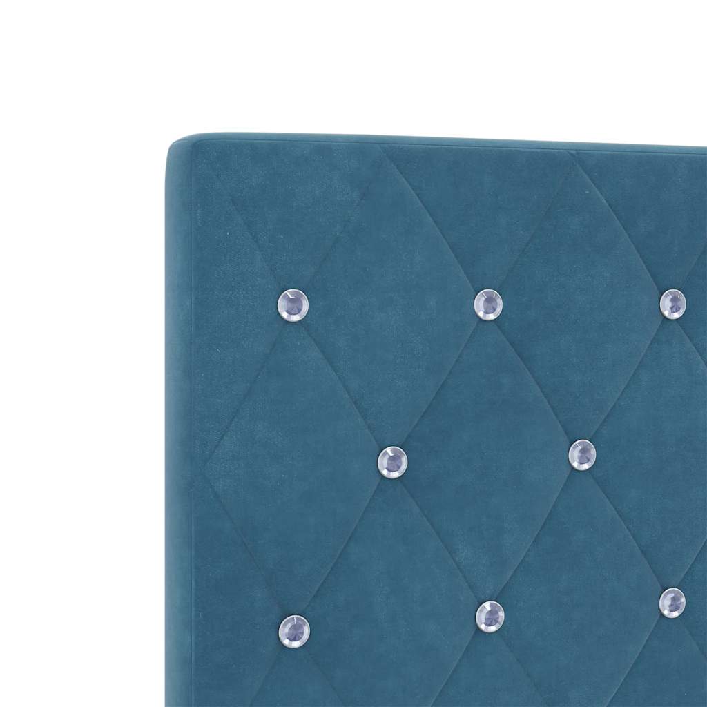 Cabeceira de Veludo Losangos Manual Azul escuro 80 cm Veludo