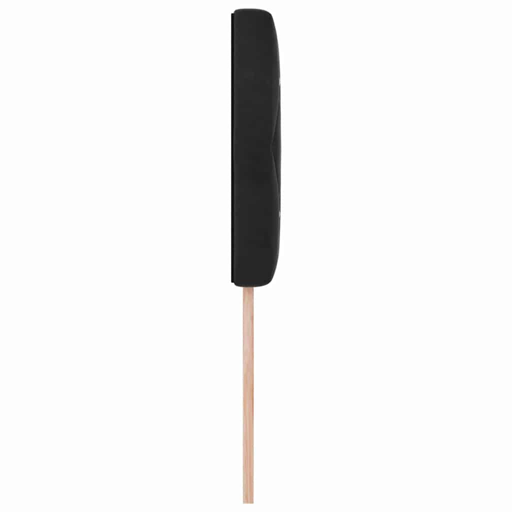 Cabeceira de Veludo Losangos com cabeceira Preto 90 cm Veludo