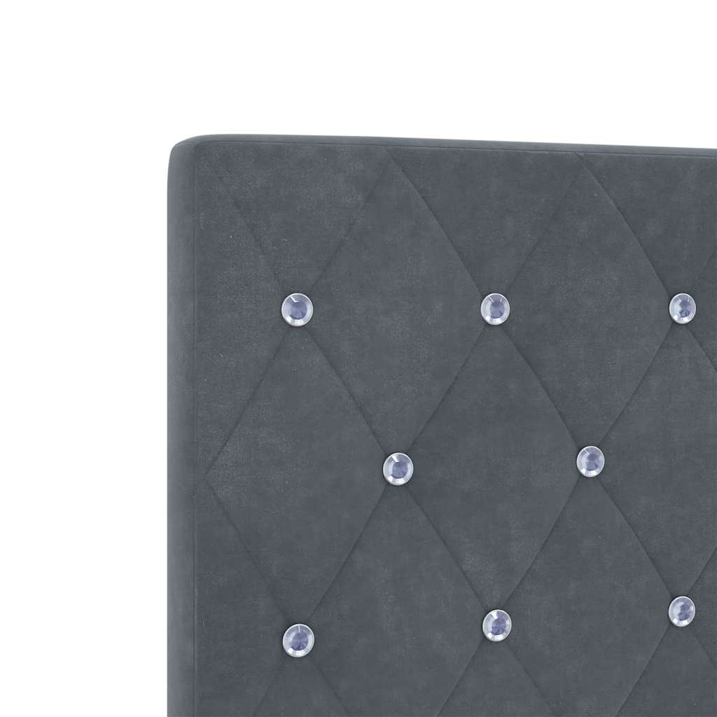 Cabeceira de Veludo Losangos Manual Cinza Escuro 180 cm Veludo