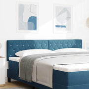 Cabeceira de Veludo Losangos Manual Azul Escuro 180 cm Veludo