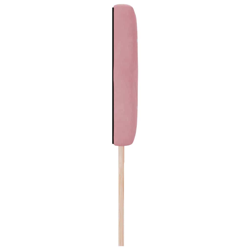 Cabeceira de Veludo Losangos com cabeceira Rosa 180 cm Veludo