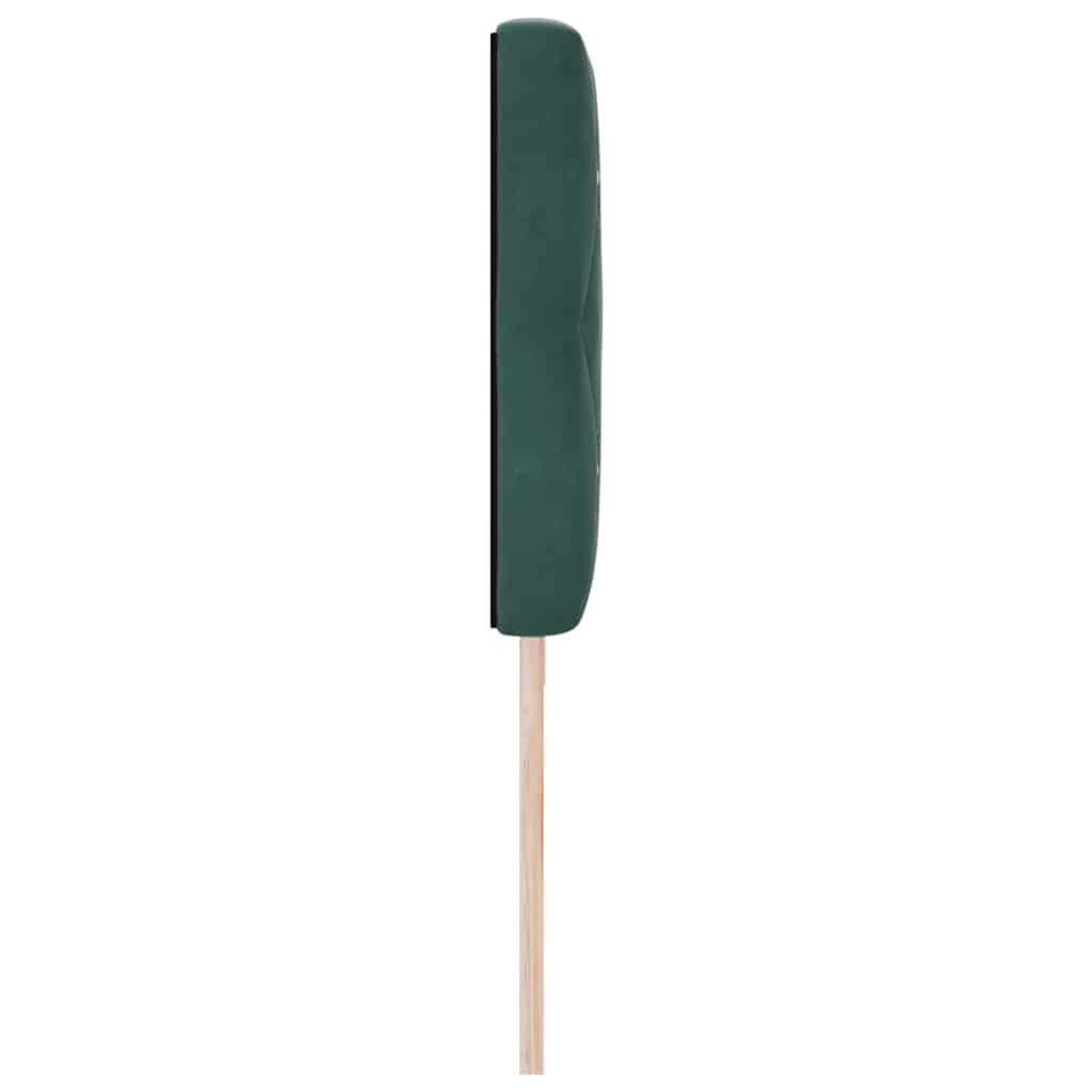 Cabeceira de Veludo Losangos Manual Verde-escuro 200 cm Veludo