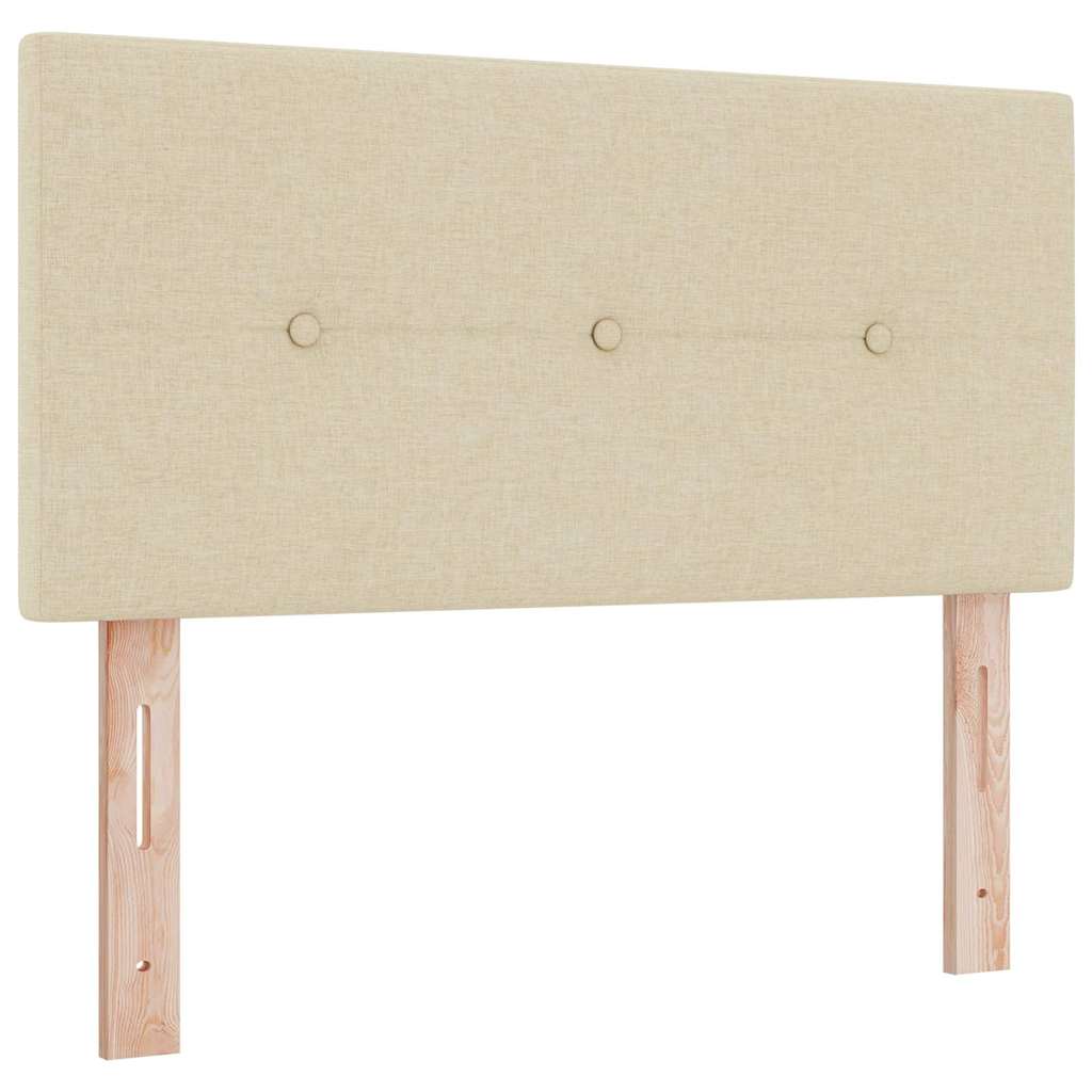 Cabeceira com cabeceira Manual Creme 80 cm tecido
