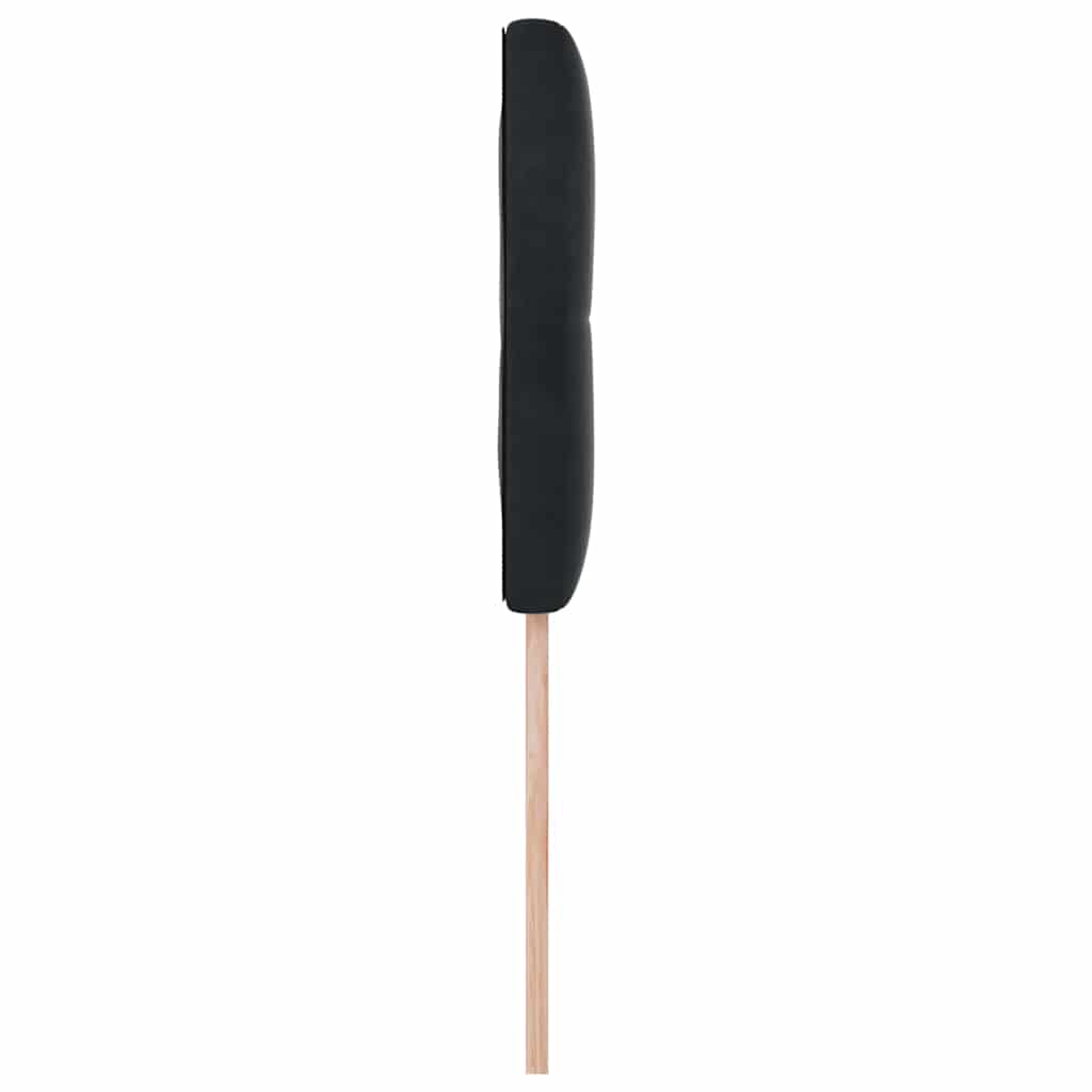 Cabeceira Montado na parede com cabeceira Preto 80 cm Veludo