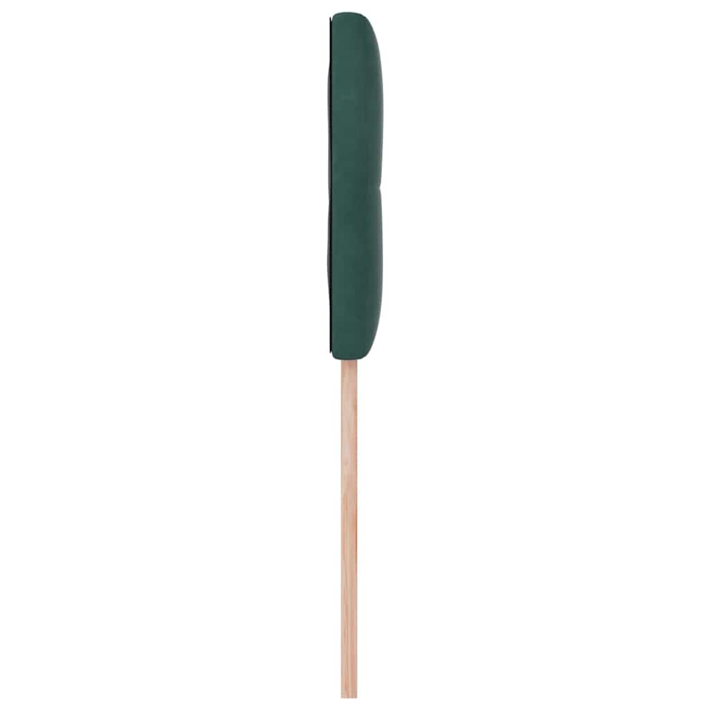Cabeceira Montado na parede Manual Verde-escuro 80 cm Veludo