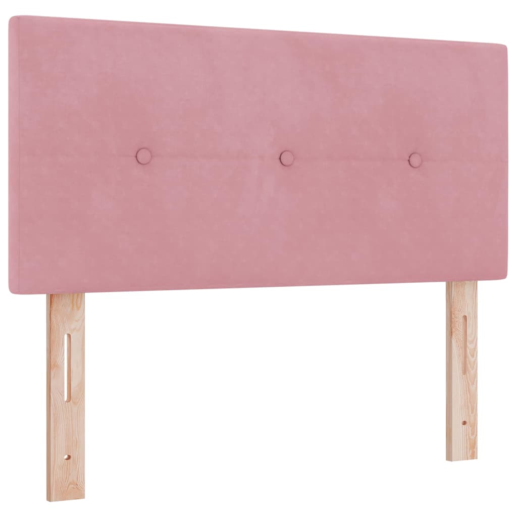 Cabeceira Montado na parede com cabeceira Rosa 80 cm Veludo