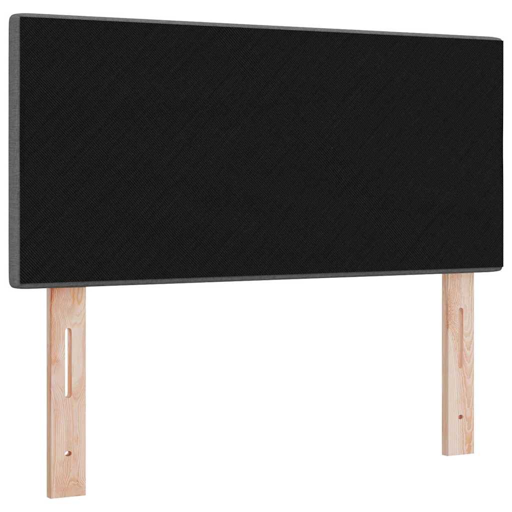 Cabeceira com cabeceira Manual Cinzento escuro 90 cm tecido