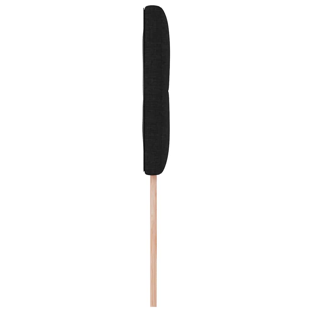 Cabeceira com cabeceira Manual Preto 90 cm tecido