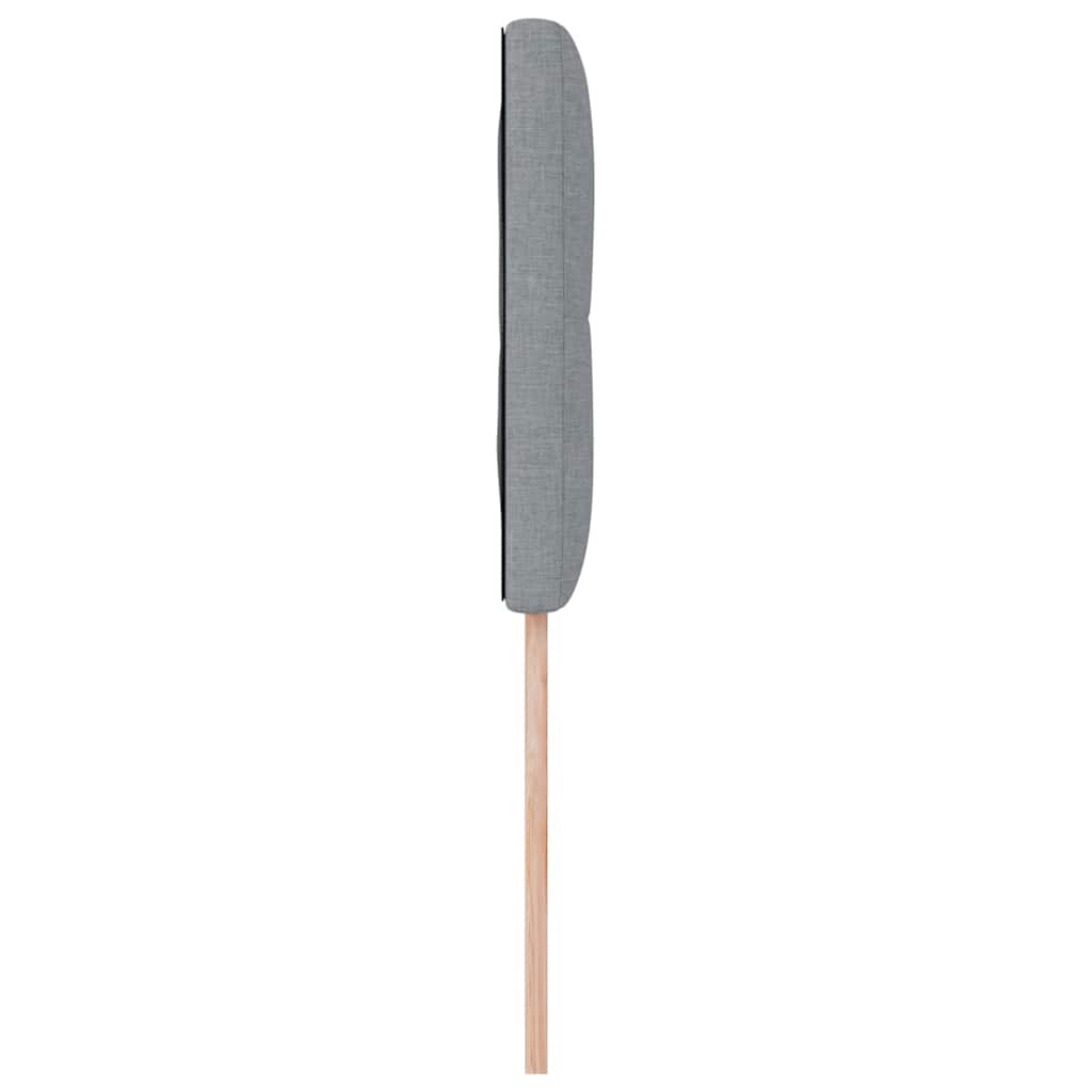 Cabeceira com cabeceira Manual Cinzento-claro 100 cm tecido