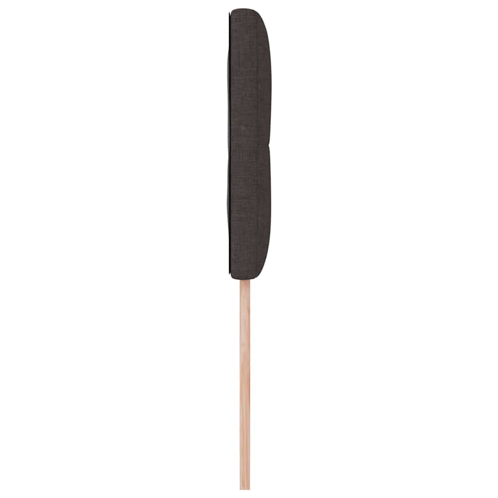 Cabeceira com cabeceira Manual Castanho escuro 100 cm tecido