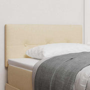 Cabeceira com cabeceira Manual Creme 100 cm tecido