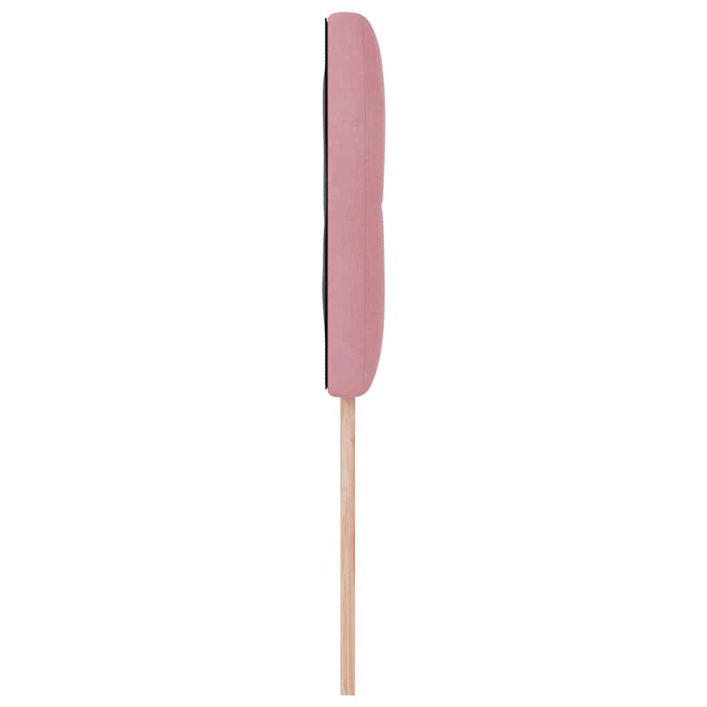 Cabeceira Montado na parede com cabeceira Rosa 100 cm Veludo