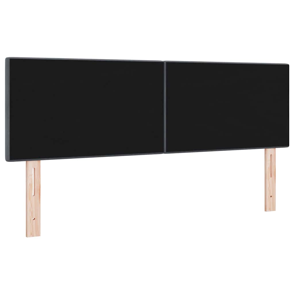 Cabeceira Montado na parede Cinzento escuro 160 cm Veludo