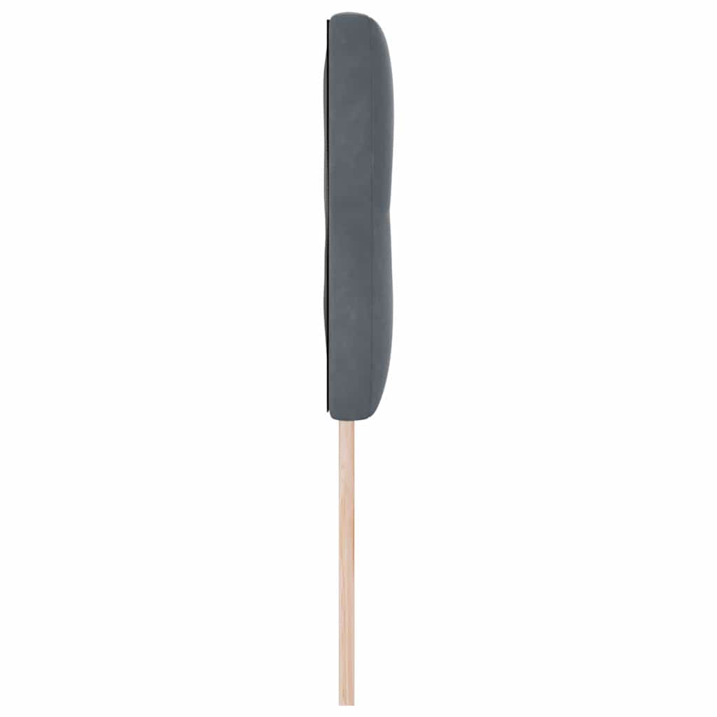 Cabeceira Montado na parede Cinzento escuro 160 cm Veludo