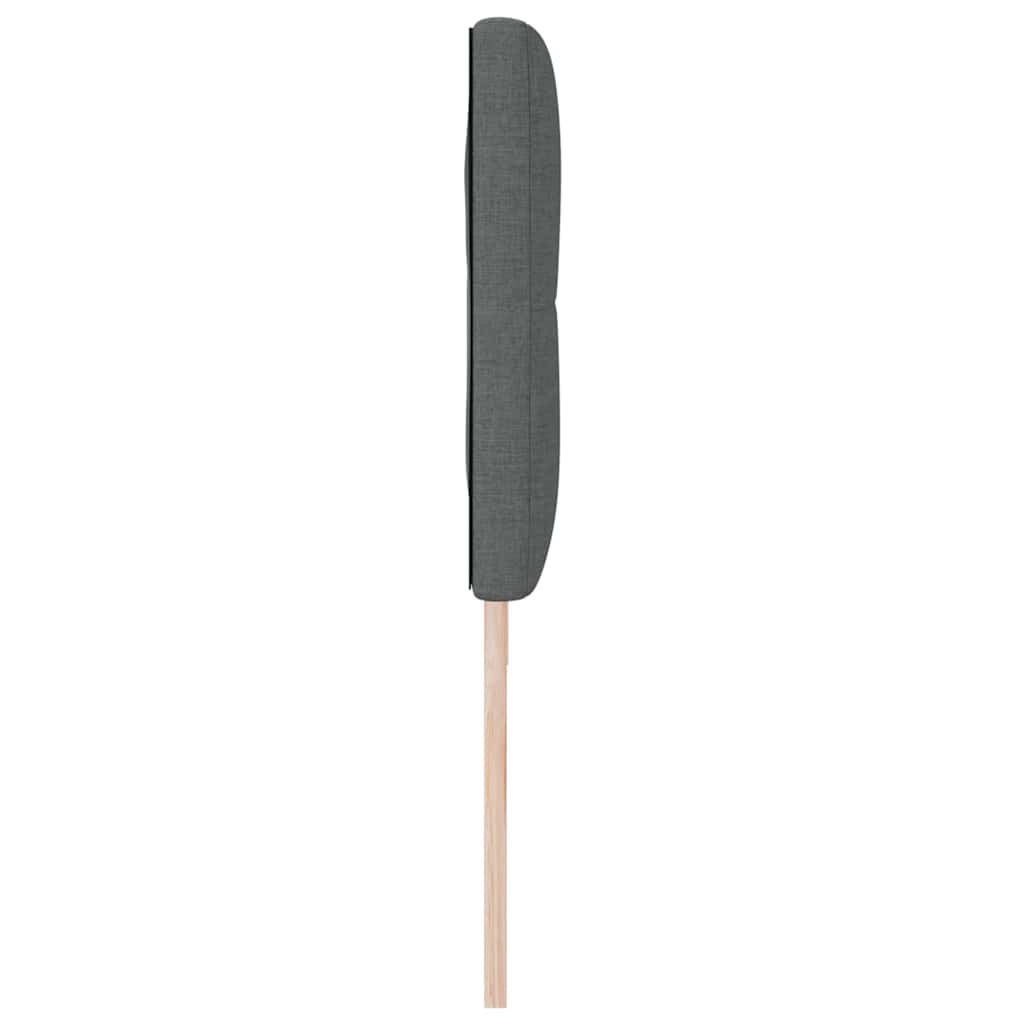 Cabeceira com cabeceira Manual Cinzento escuro 180 cm tecido