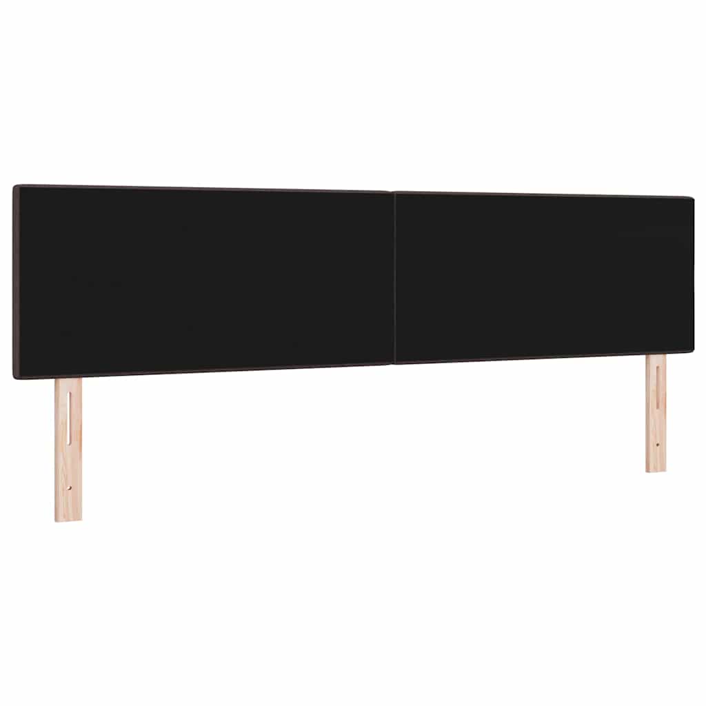 Cabeceira com cabeceira Manual Castanho escuro 180 cm tecido