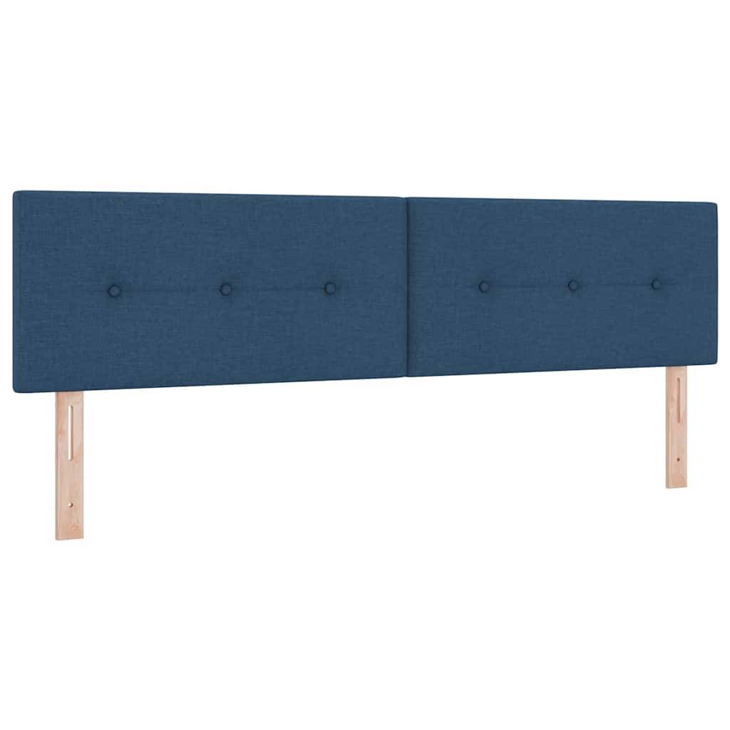 Cabeceira com cabeceira Manual Azul 180 cm tecido